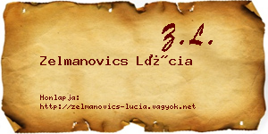Zelmanovics Lúcia névjegykártya